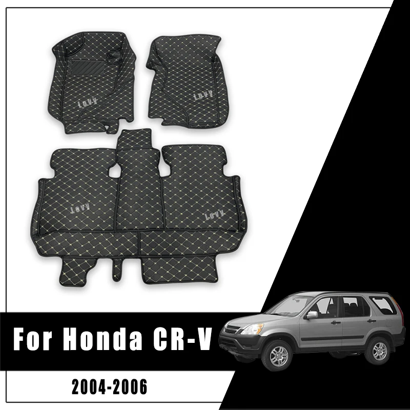 For Honda CR-V CRV CR V 2004 2005 2006 Car Floor Mats Auto Carpets Foot Pads Rugs Interiors Accessories Waterproof Replacement