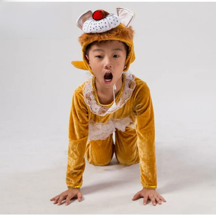 زي تنكري للهالوين للكبار والأطفال، زي حيوانات النمر والأسد والفيل، ملابس أداء مسرحي من ألياف الترياسيتات