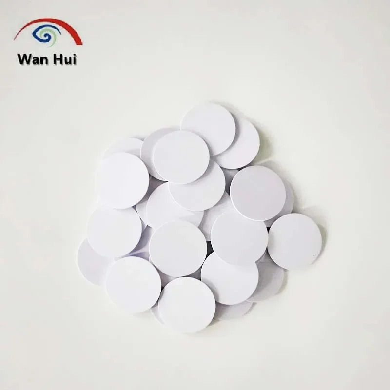 10Pcs NFC Key Tag Ntag215, 13.56 MHz, NTAG 215, Ultralight RFID Tags, Round Tags, Diameter 25 mm