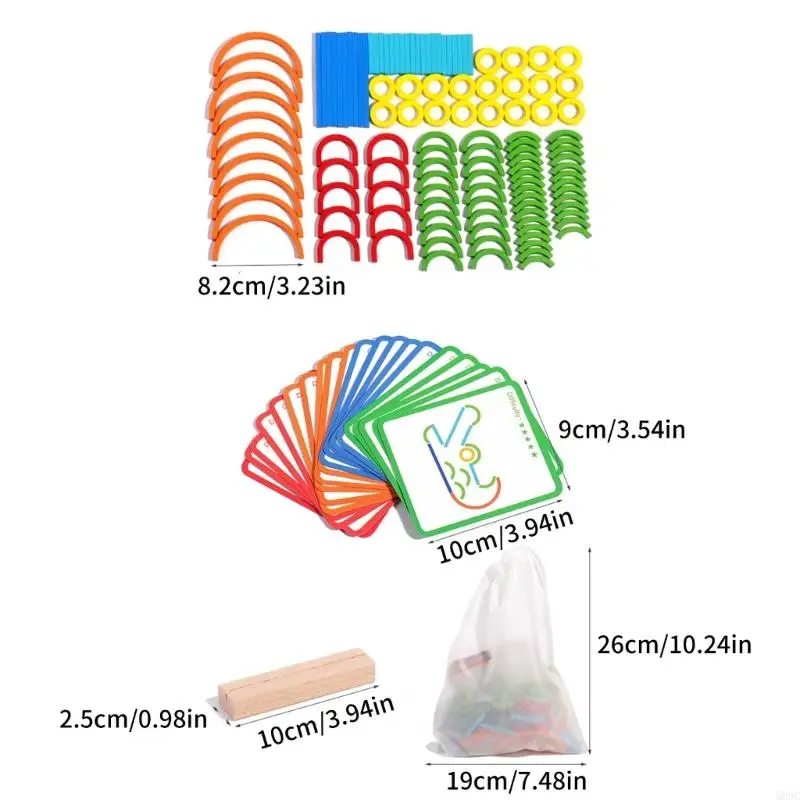 M89c Educational puzzle giocattolo apprendimento precoce forma formazione logica per i bambini