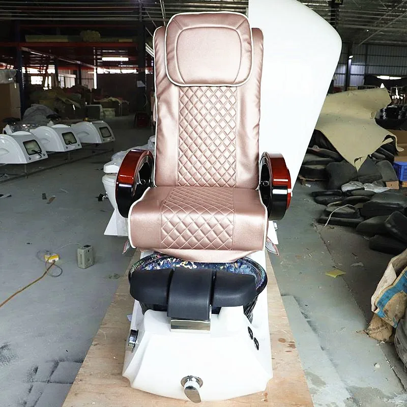 Massage für Schönheitssalon, Massivholz-Handlauf mit 4 Sätzen Möbel, Massagegeräte, Maniküre-Stuhl