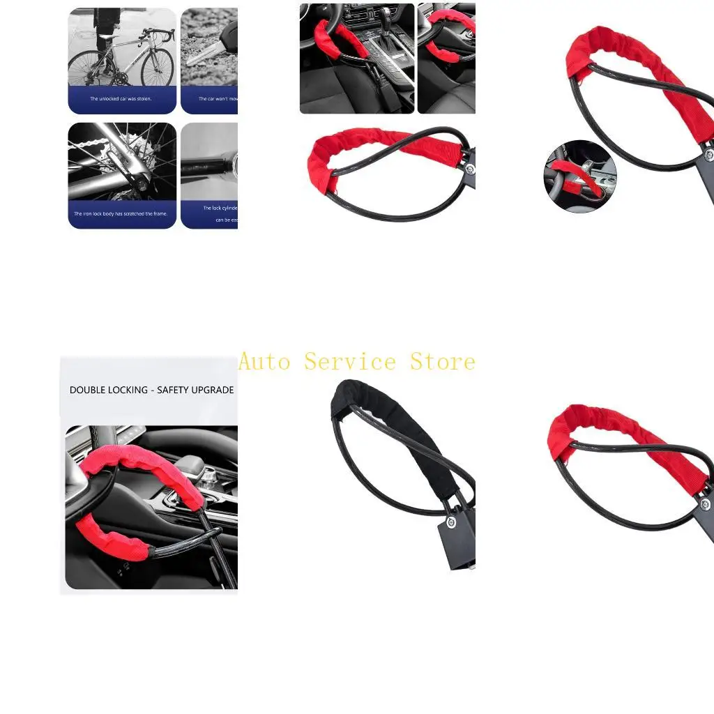 

462A Противоугонный замок безопасности рулевого колеса автомобиля Быстрая настройка из сверхпрочной стали для нескольких типов