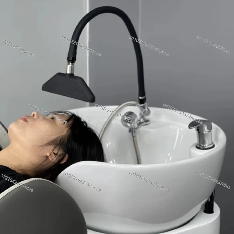 Carbonated Spring Waterfall Circulation Mobile Head Spa Water Faucet, Salon Shampoo Shower Head with Waterfall Feature