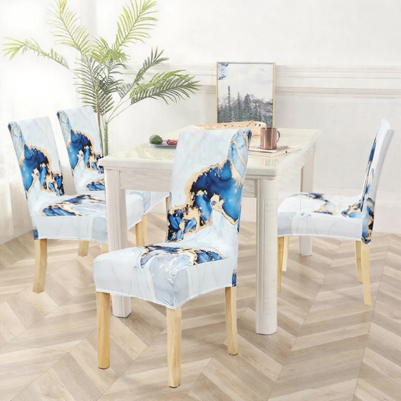

Adjustable Chair Cover Spandex Stretch Slipcovers Chair Seat Covers Kitchen Dining Room Wedding Banquet Home