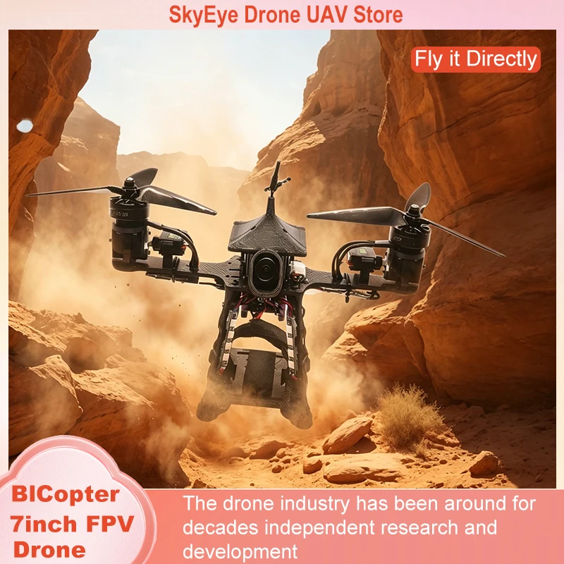 

BICopter 7inch FPV Drone Frame Kit Carbon Fiber Racing Quadcopter Freestyle INAV Beatflight F405 F722 Ardupilot Flight Control