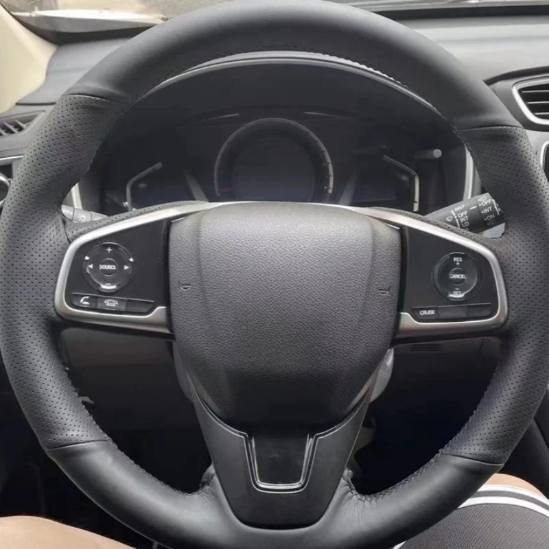 

Customize Microfiber Leather Steering Wheel Cover For Honda Civic 10 2016-2021 CR-V CRV 2017-2021 Clarity 2018 Car Accessories