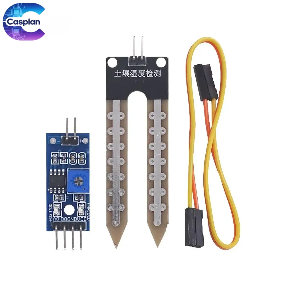 100Pcs Soil Moisture Sensor Module, LM393 Hygrometer Detection for Arduino DIY Robot Smart Car