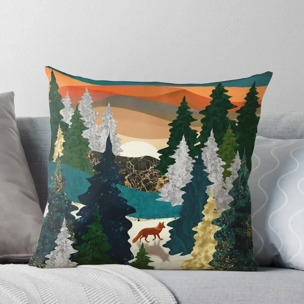 Amber Fox Throw Pillow Throw Pillow Pillowcase Cushion Sitting Cushion pillow