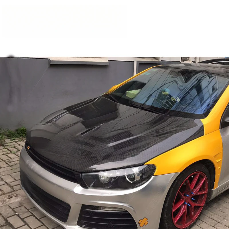 Scirocco 2008-2017 Lightweight Genuine 3K Twill Carbon Clear Coated Hood