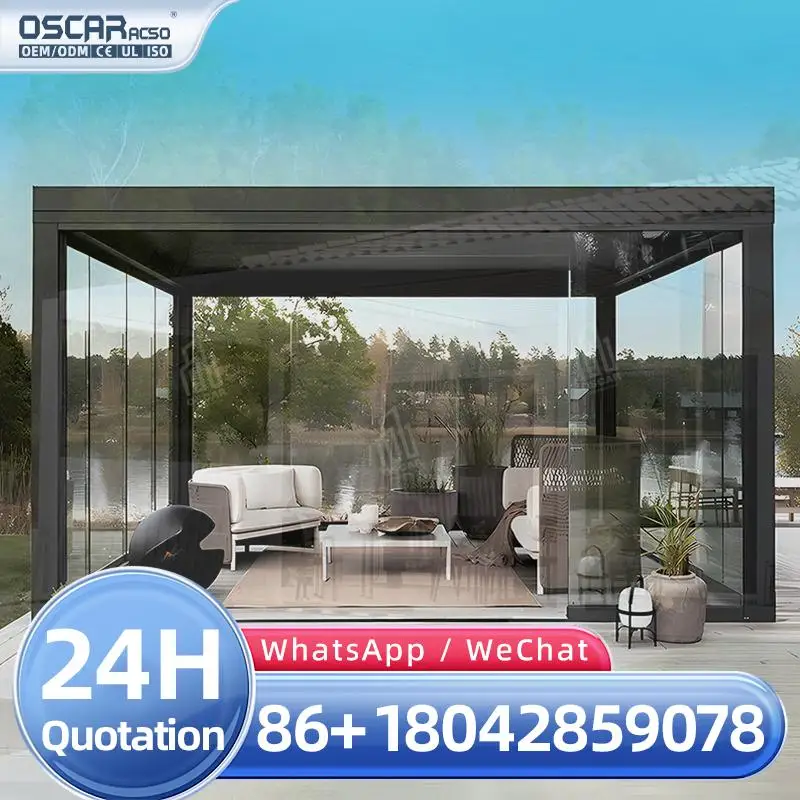 12 X 24 Easy Assembly Folding Shrinkable Outdoor Shelter pergola