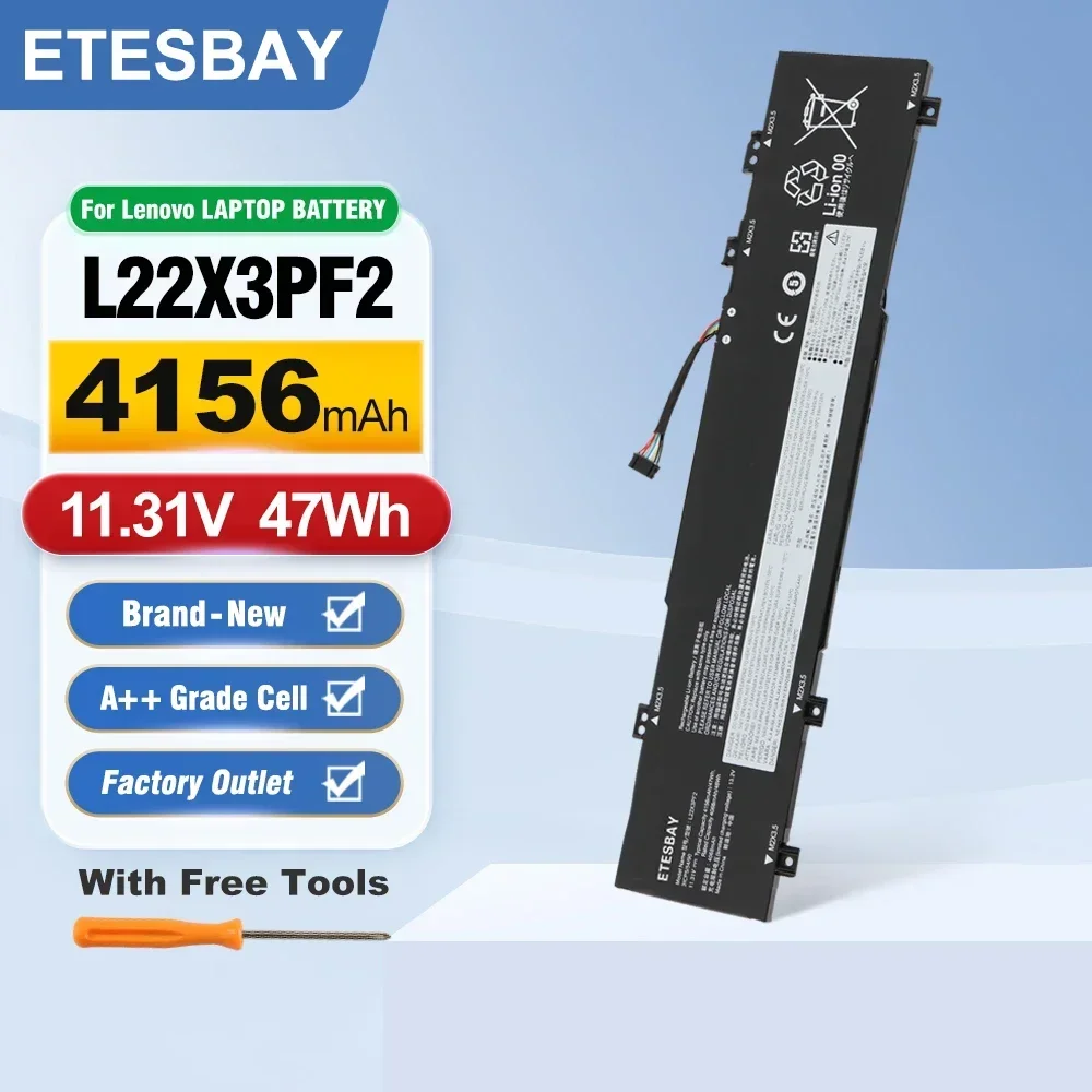 ETESBAY L22X3PF2 Laptop Battery Replacement For Lenovo V14 V15 G4 AMN L22B3PF2 L22D3PF2 L22M3PF2 L22C3PF2