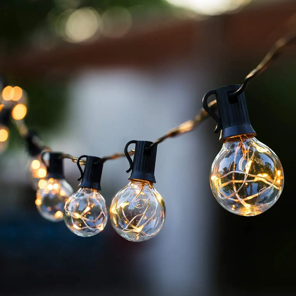 Pop Xmas G40 Update Led String Light 7.5M 25bulb Vintage Fairy Garland Backyard Wedding Waterproof Outdoor Decor Holiday Festoon
