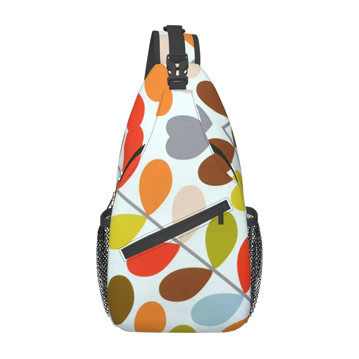 

Orla Kiely Crossbody Sling Bags Small Chest Bag Simplicity Leaf Shoulder Backpack Daypack for Hiking Travel Sports Bag