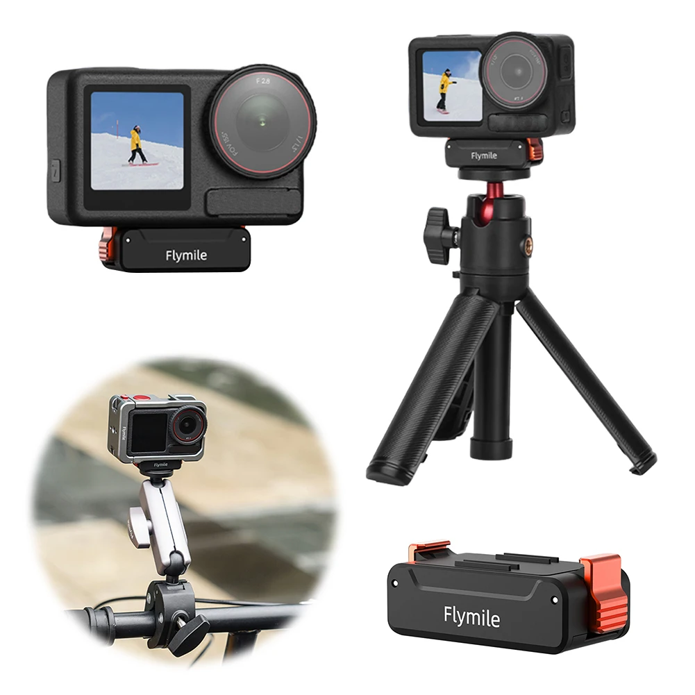 For DJI ACTION 4/5 Pro Sports Camera Magnetic Base Anti-Slip Camera Mount Adapter Wear Resist Quick Installation Extension Base