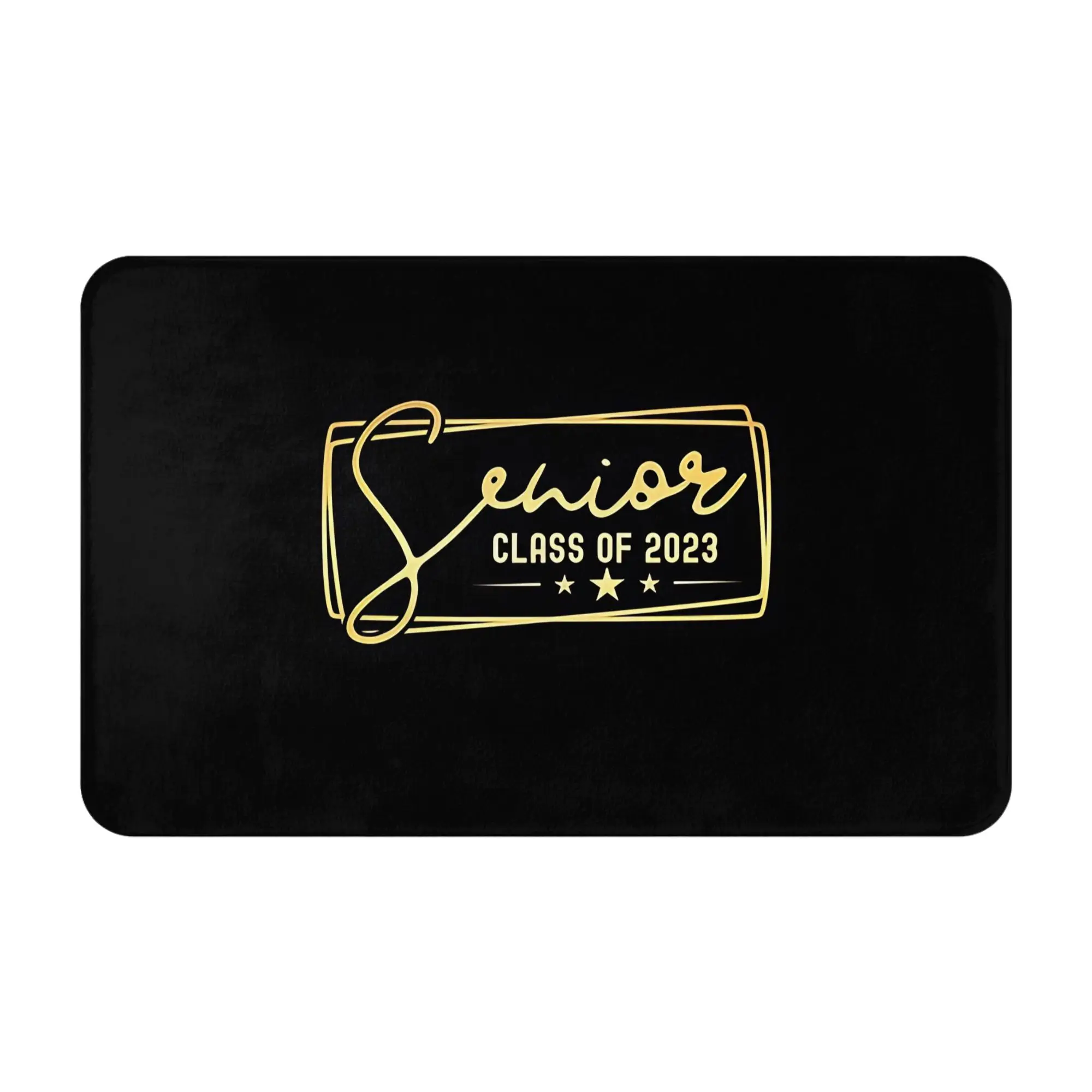 Senior Class of Gold Stars Graduation  Decorations Bath Mat class of 2026 Doormat Living Room Carpet Balcony Rug Home Decor