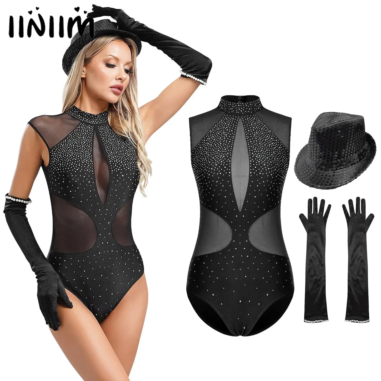

Women Jazz Latin Salsa Tango Ballroom Dance Competition Costume Nightclub Dj DS Stage Rave Party Pole Dance Wear Three Piece