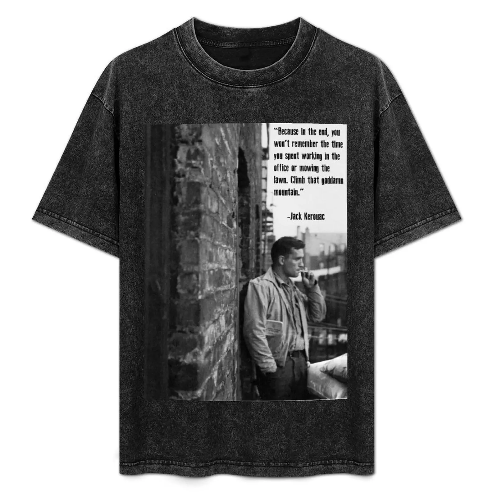 Jack Kerouac Poster T-Shirt Casual Graphic Print Tee