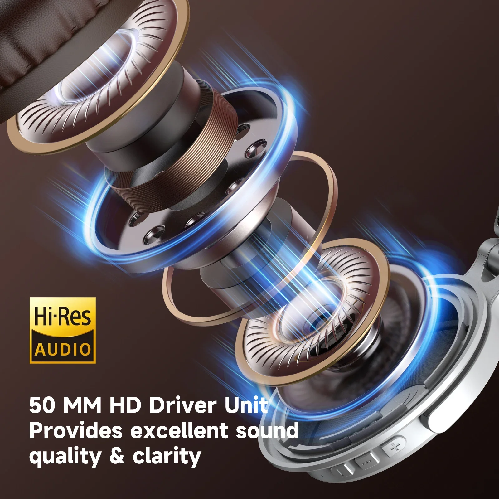 Oneodio Upgrade Pro C Cuffie wireless Bluetooth 5.2 Over Ear Type C Sport Auricolare Bluetooth con microfono Audio ad alta risoluzione 110 ore