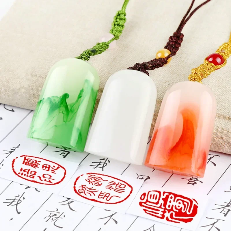 

Chinese Clear Seal Artist Painting Calligraphy Stamp Resin Name Stamps Sellos Portable Student Chinese Journal Name Gift Seal