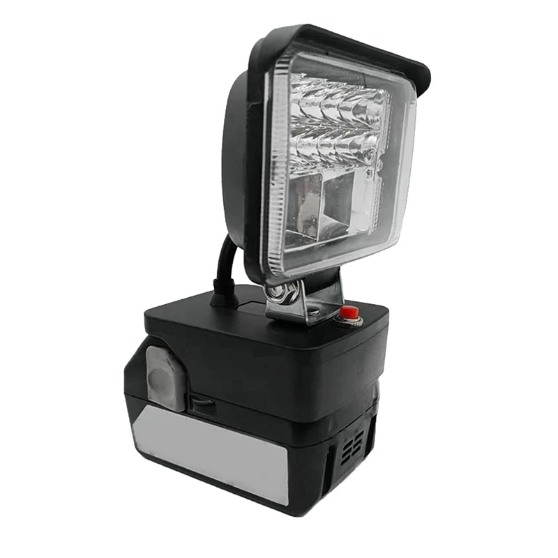 Черный светодиодный преобразователь света для преобразования литиевой батареи Hitachi 18 В для высокопроизводительного светодиодного рабочего освещения