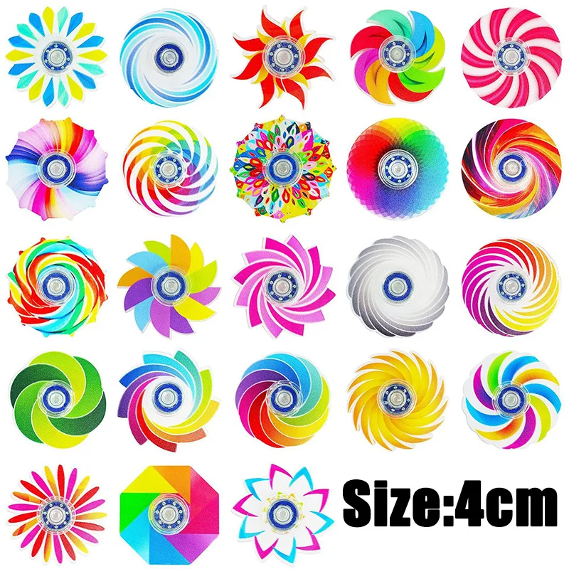 5-20 Stück Mini-Regenbogen-Fidget-Spinner zur Stresslinderung, Geschenktüten-Füller, für Zuhause, Festivals, Spiele, Geburtstagsgeschenk, Partygeschenk, Klassenzimmerpreis – Detail 5