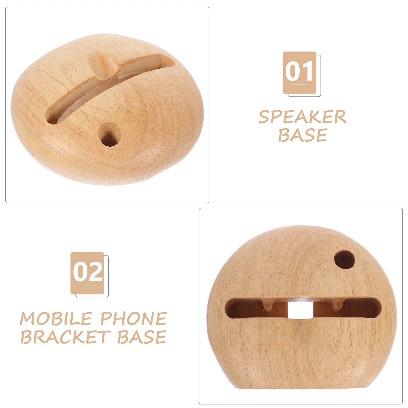 

Wooden Cellphone Holder Sound Amplifying Stand Desktop Smartphone Bracket Display Speaker Stands Bamboo Phone Stand Handmade
