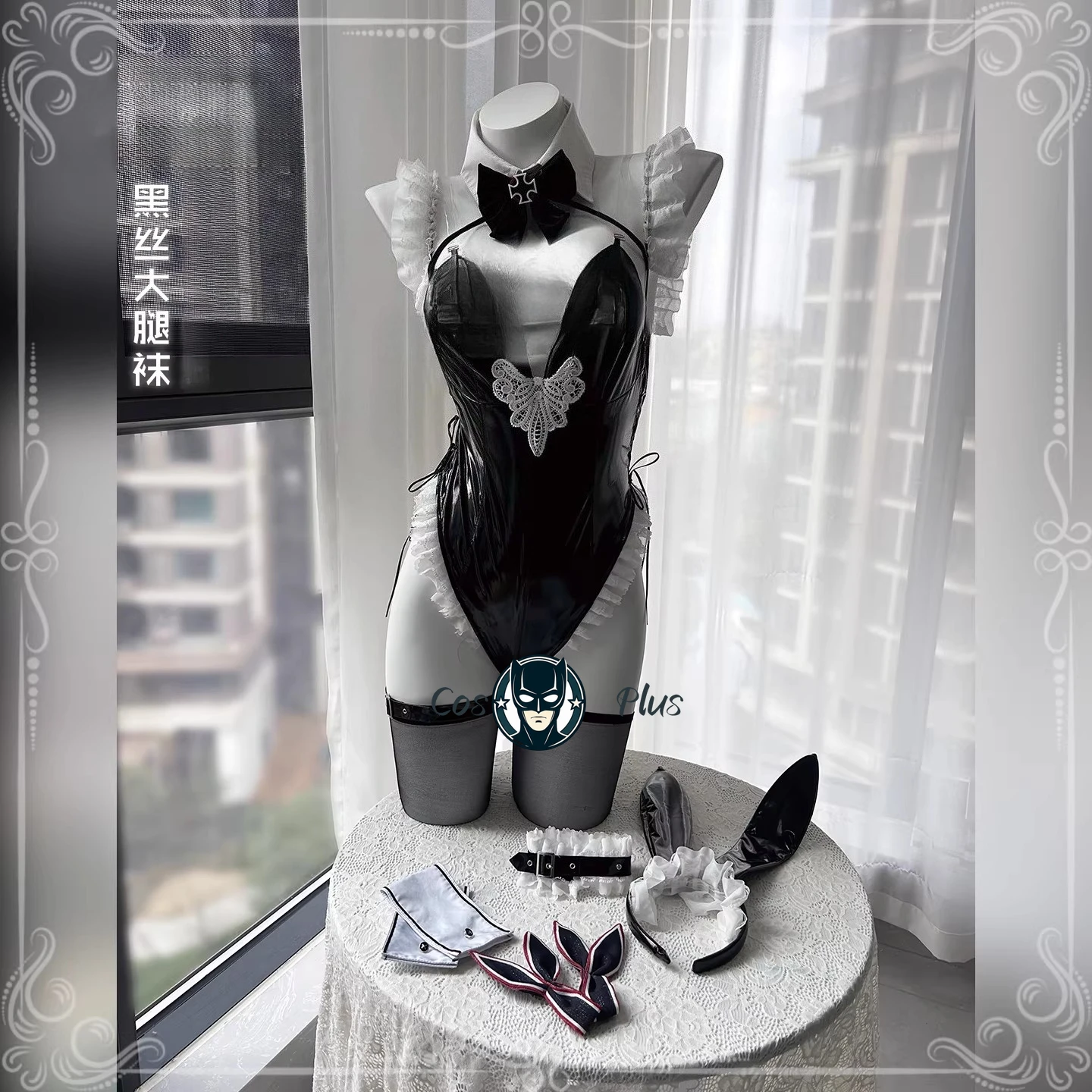 

Азур Лейн ‌ Костюм кролика-девочки для косплея Game KMS Prinz Eugen, сексуальный кожаный боди, наряд для ролевых игр, костюм для Хэллоуина и карнавала