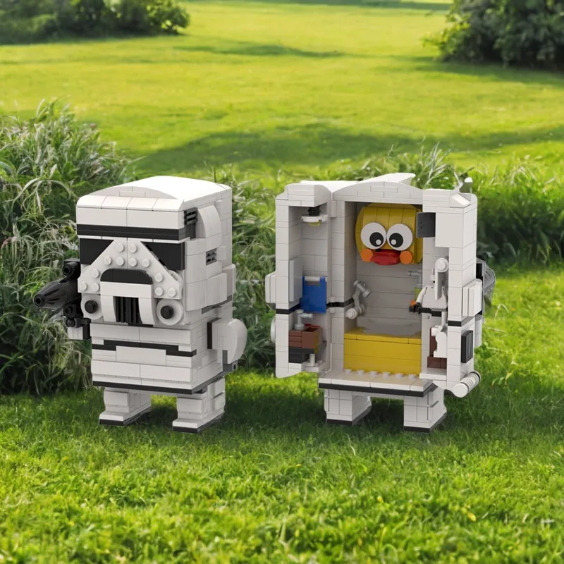 

502 шт. MOC Star Battle Storm Trooper внутри, строительные блоки, образовательные детские игрушки «сделай сам», подарок на день рождения