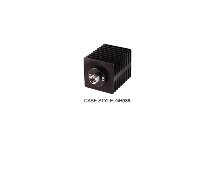 

BW-40N100W+ Rate range 0Hz~4GHz, power 100W, impedance 50Ω, attenuation value 40dB