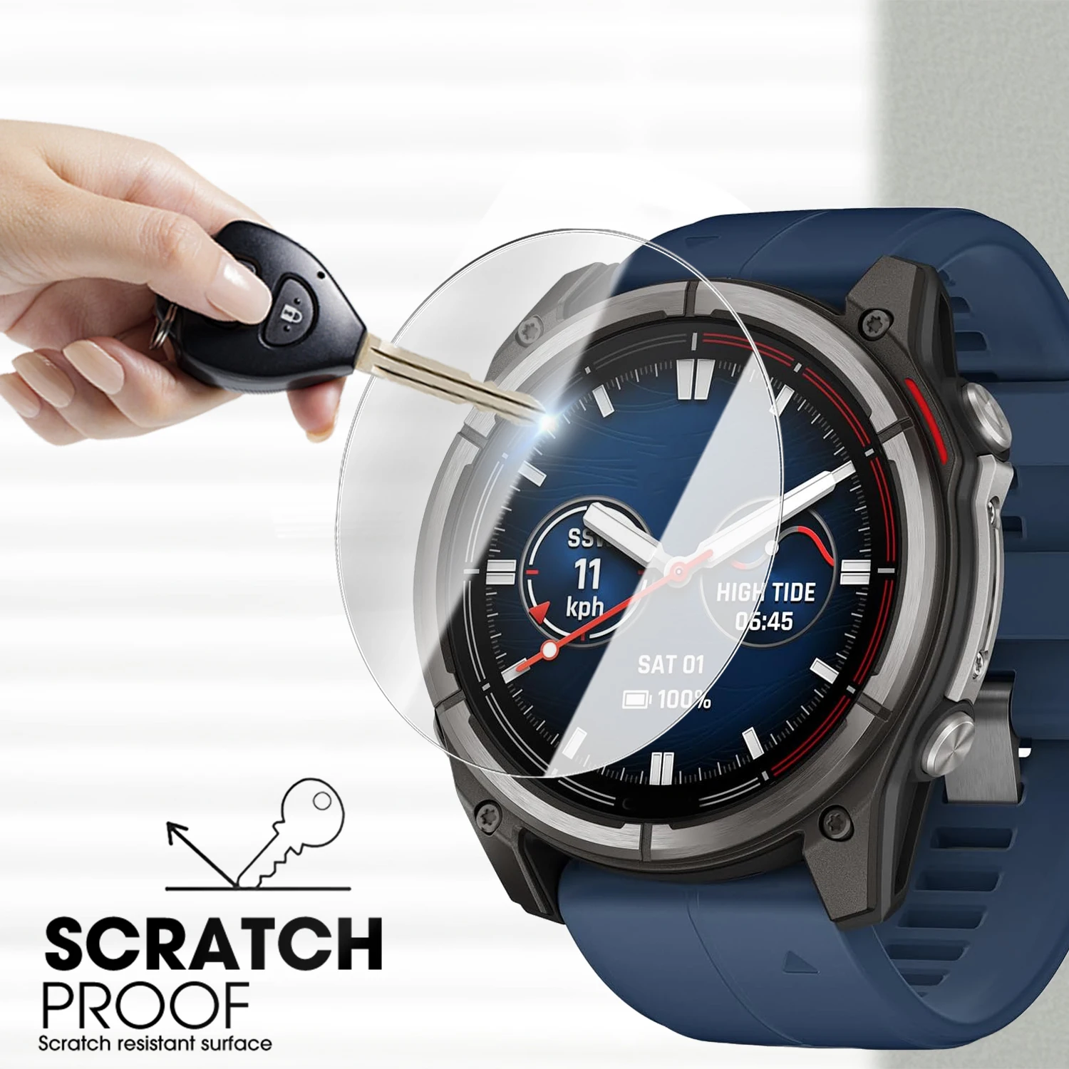 1-10 قطعة من الزجاج المقسى للغارمين Quatix 8 47 مللي متر 51 مللي متر Smartwatch 9H واقيات الشاشة لملحقات Garmin Quatix8