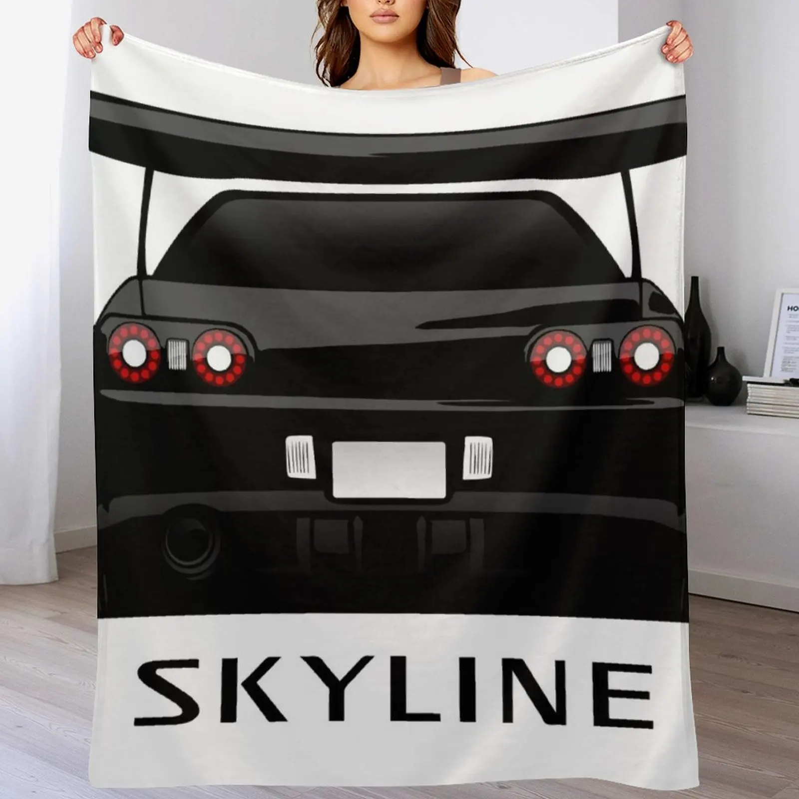 

Nissan Skyline GT-R R32 Throw Blanket Bed covers Decorative Sofas Plush Blankets