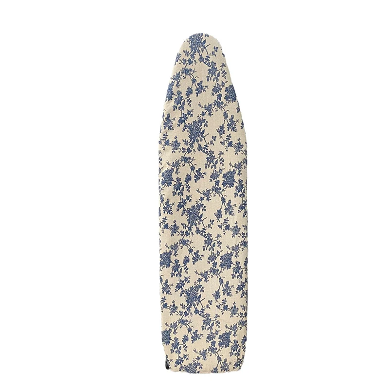 Printed Ironing Board Cover with Drawstring Tightening Padding Cloth Cotton and Linen Ironing Board Accessories Protector Cover