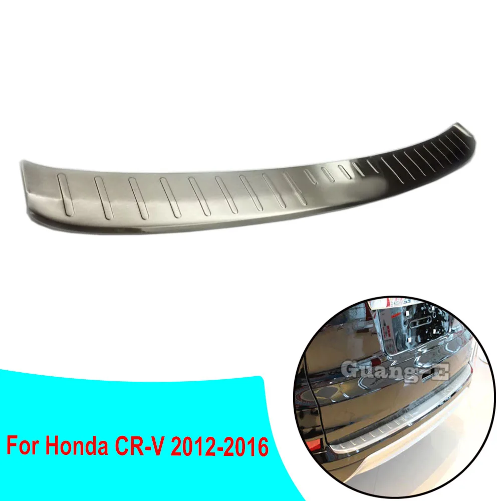 

Car Outside Rear Bumper Trim Stainless Steel Scuff Sill Trunk Plate Pedal 1pcs For Honda CRV CR-V 2012 2013 2014 2015 2016