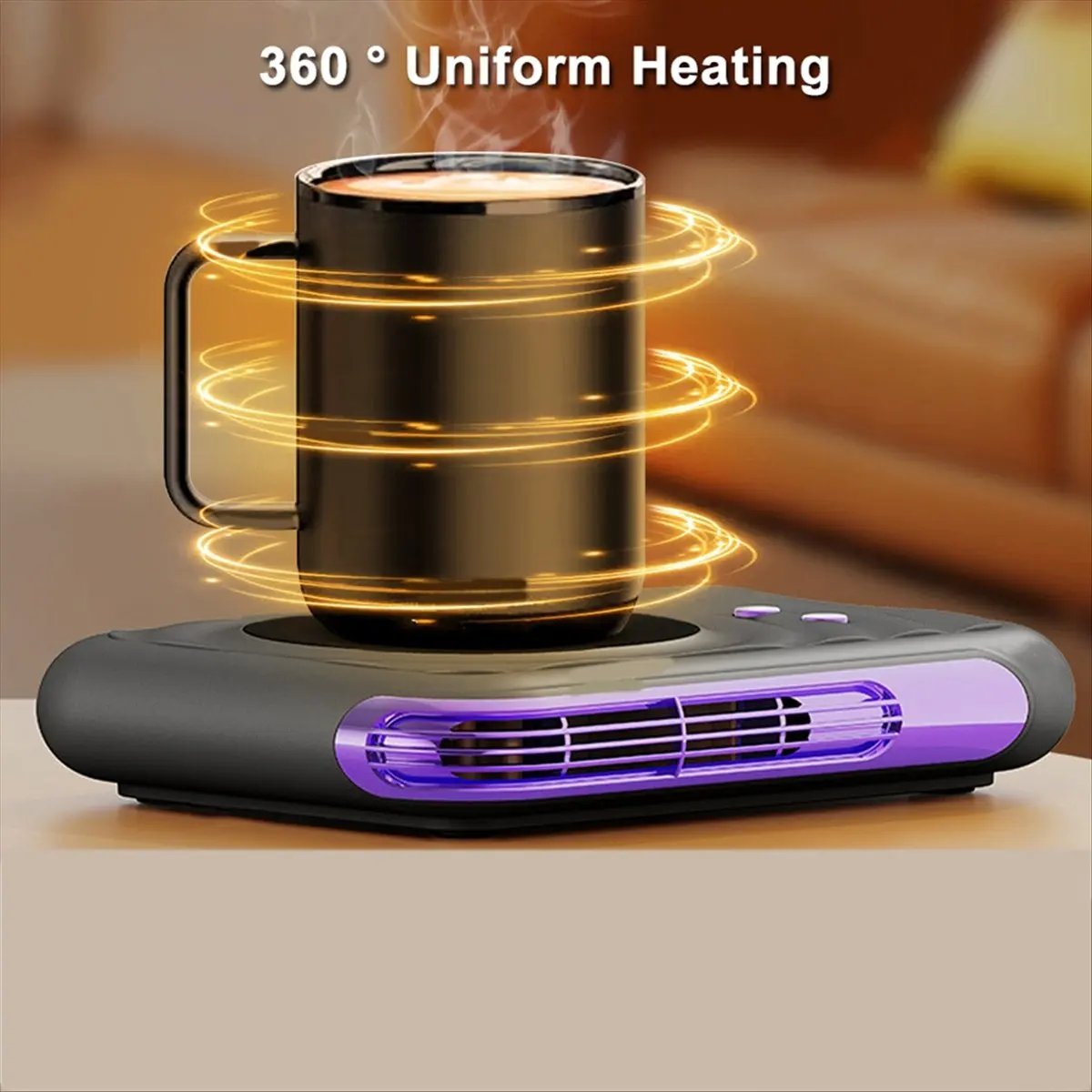 *Various Mug Warmer Electric Cup Warmer Heating Cup Heater with Temperature Display for Coffee Milk Tea Fan Warmer in Winter EU