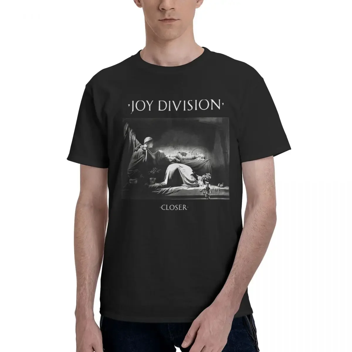 Men's Closer Joy Division T Shirt Music Band 100% Cotton Tops Novelty Short Sleeve Round Collar Tees Gift Idea T-Shirts