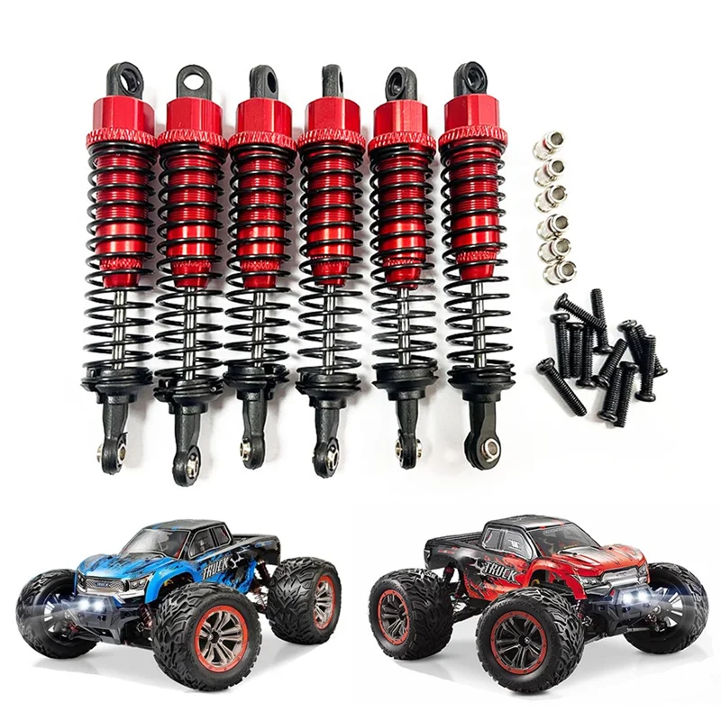 The New 6Pcs Metal Oil Shock Absorber Damper for HOSIM XINLEHONG XLH 9125 9155 9156 1/10 1/12 RC Car Upgrade Parts Accessories,3