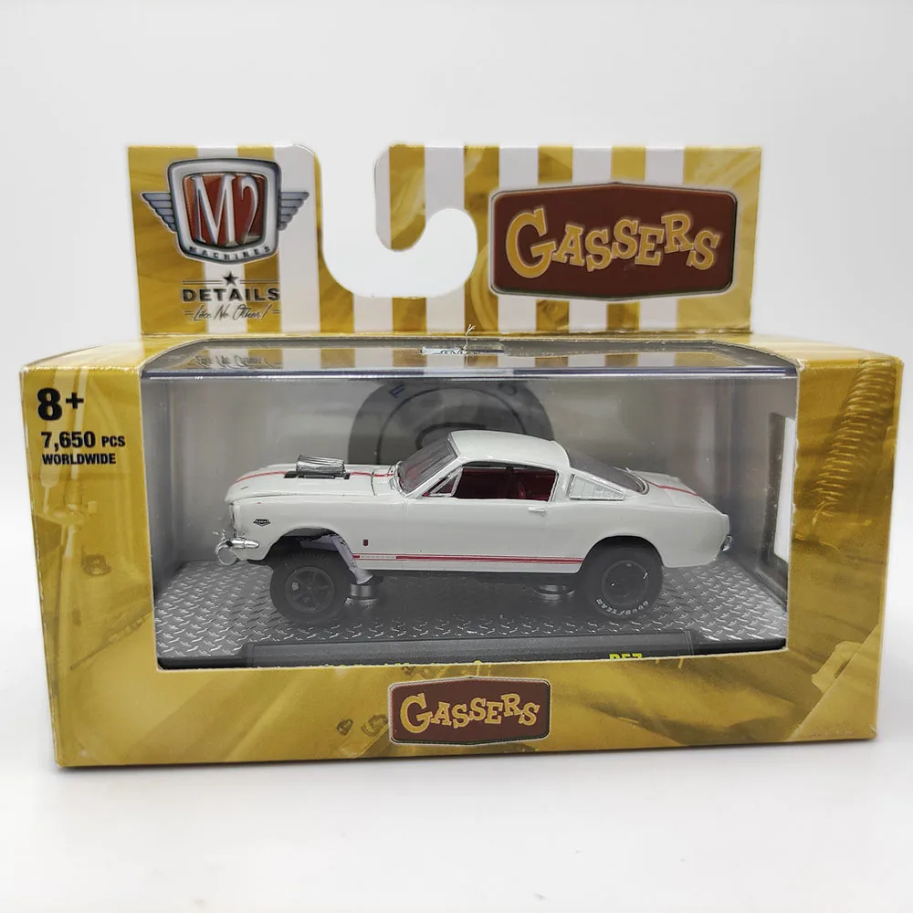 Литой под давлением M2, масштаб 1/64, 1966 Ford Mustang Muscle Car, имитация сплава, модель автомобиля, Коллекционная игрушка, подарок, сувенирный дисплей