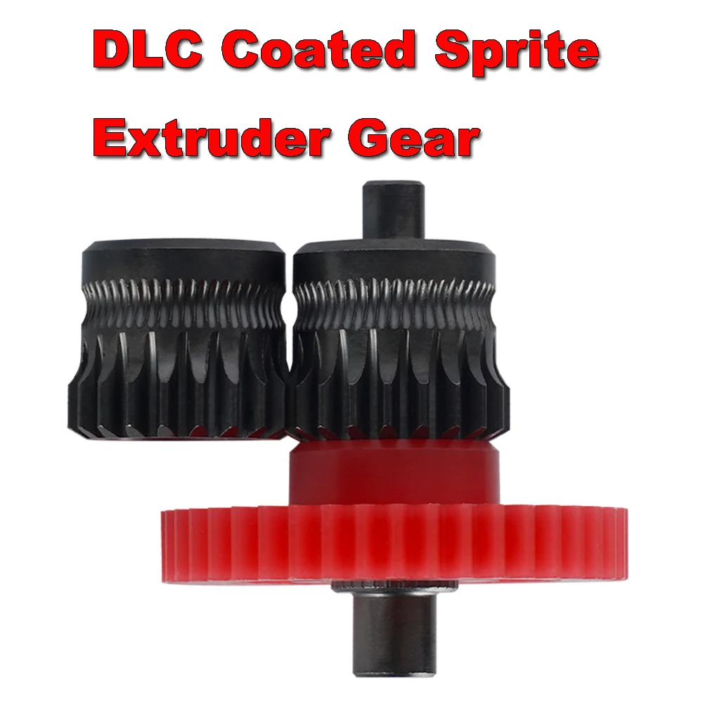 

Цельнометаллическая шестерня экструдера Sprite из закаленной стали с DLC-покрытием для Ender3 S1 Ender-5 CR-10 Smart Pro, детали 3D-принтера