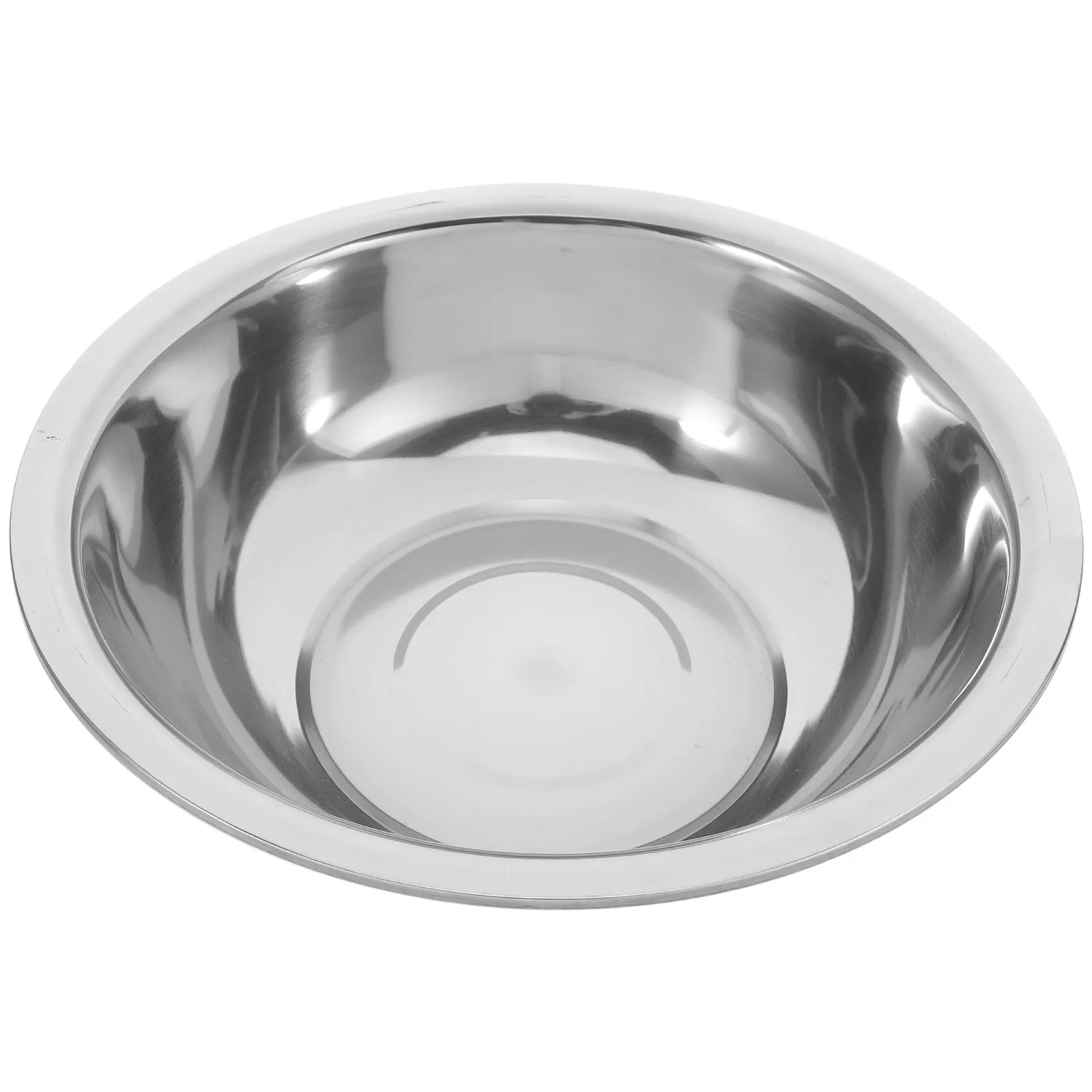 

Stainless Steel Large Basin Multi-Function Foot Soaking Face Washing Laundry Mixing Bowl Portable Foot Bath Tub 29Cm