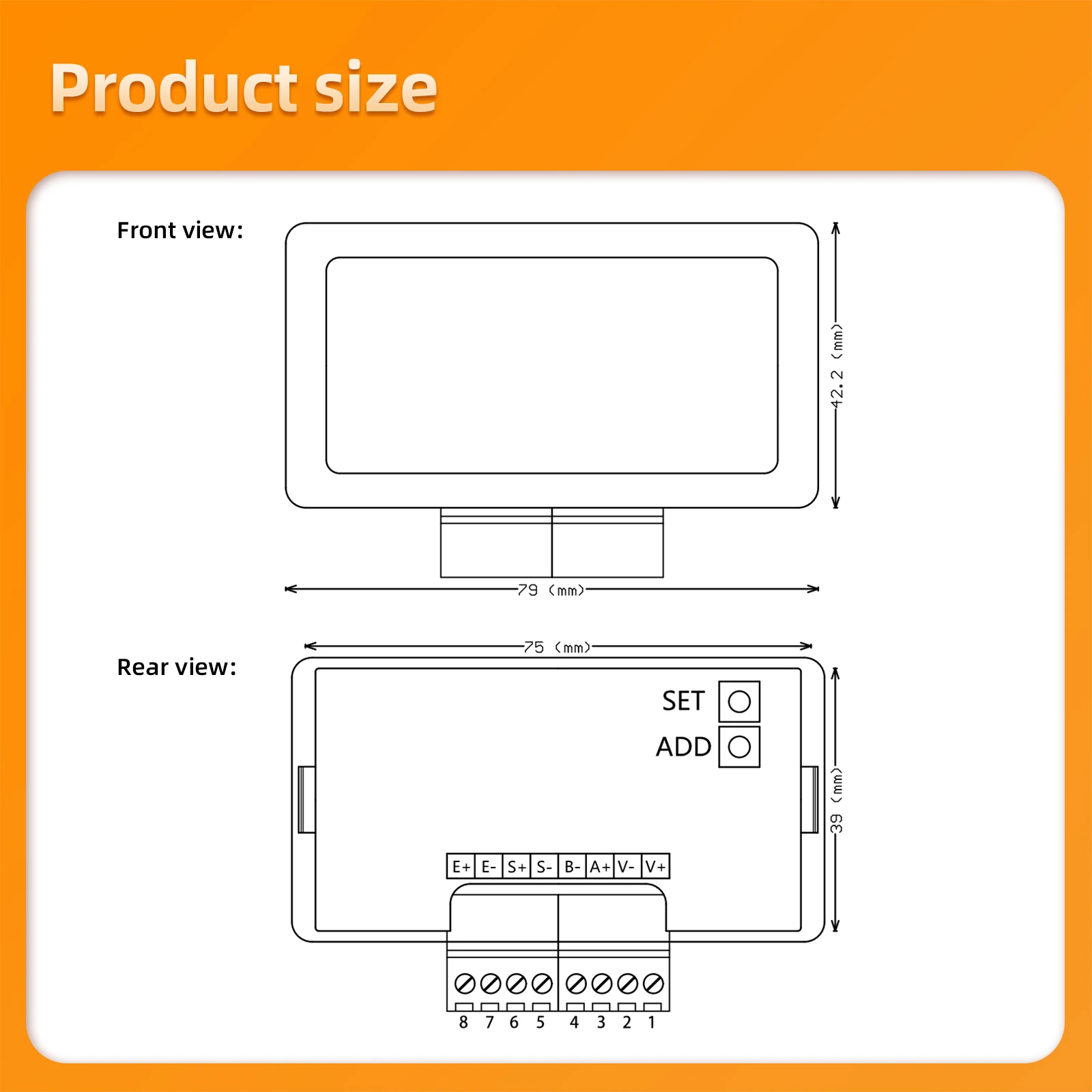 4 Digital Load Cell Indicator Display,Small Weighing Display Instrument 485 Communication Test Tension and Compression Force