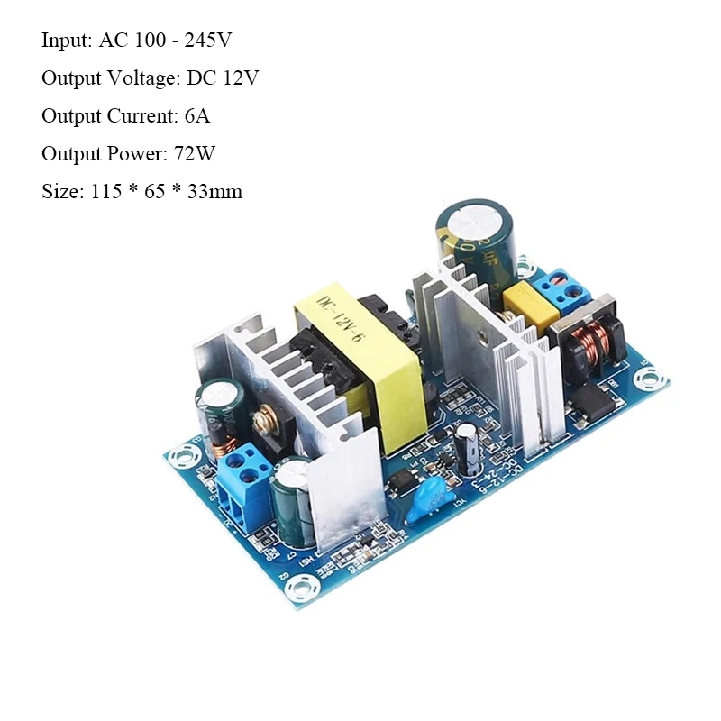 AC 110 V 220 V 230 V naar DC 12 V 24 V Schakelende Voeding Board 12 V 24 V Step-down Transformator Blote Board Module