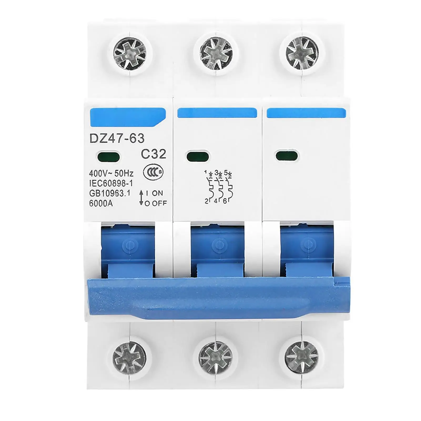 3P 32A 400V الأرض تسرب قطاع دارة الزائد حماية ماس كهربائى DZ47 63 مقاوم للماء مفتاح أمان كهربائي