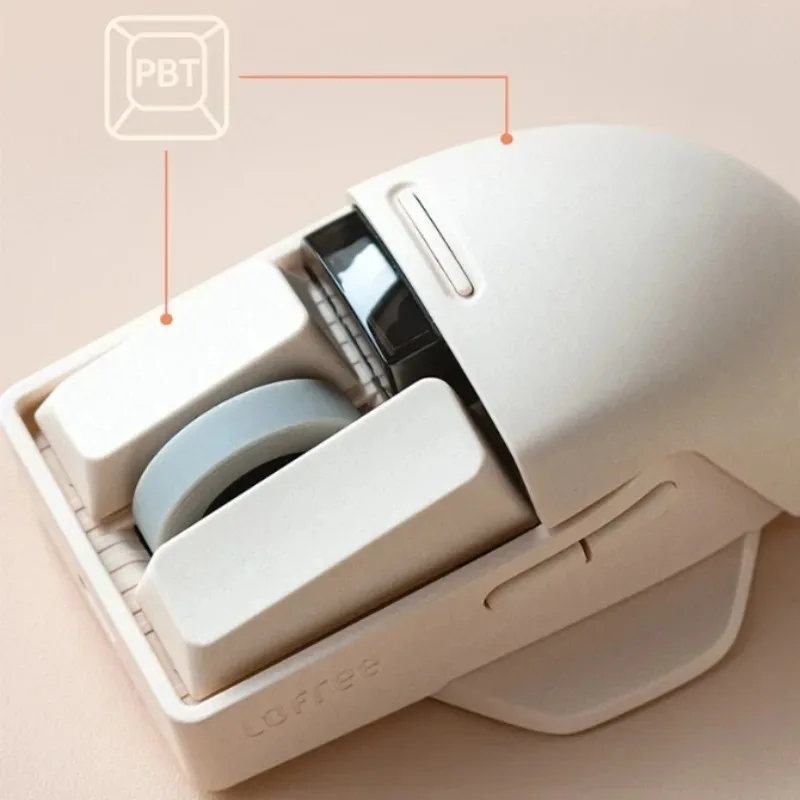 Lofree Xiaoqiao 2,4g ratón inalámbrico Bluetooth 3 modos pantalla OLED ligera carga Esports Gaming Mouse ergonómico regalo de oficina