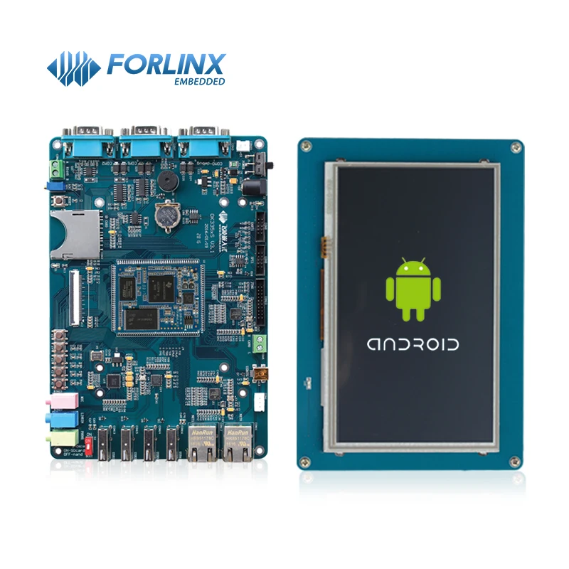 Development Board AM3354 Embedded System Android Mini PC with Two LAN and 7'' TFT capacitive LCD 1G NAND optional