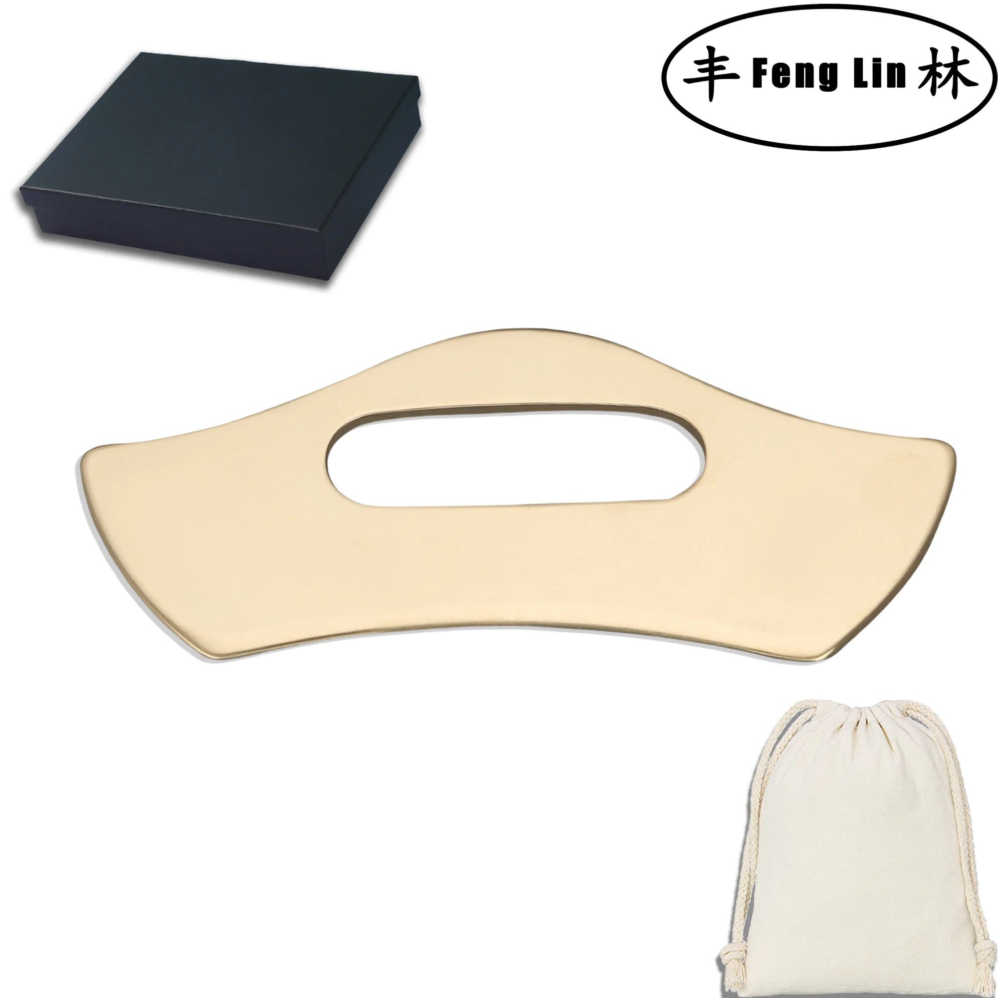 Scraping Board Guasha Massage Scraper Pressure Acupoint Massager Facial Body gua sha Pain Relief Fascia Knife Pure Copper H80