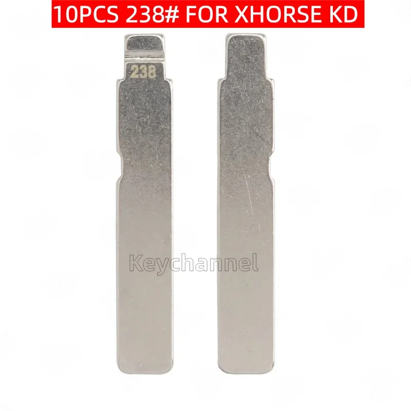 keychannel 10pcs 238# Car Key Blade Xhorse KD Remote Blank Smart Remote Key Blade for Hyundai AVANTE SONATA Elantra Kona Tuson