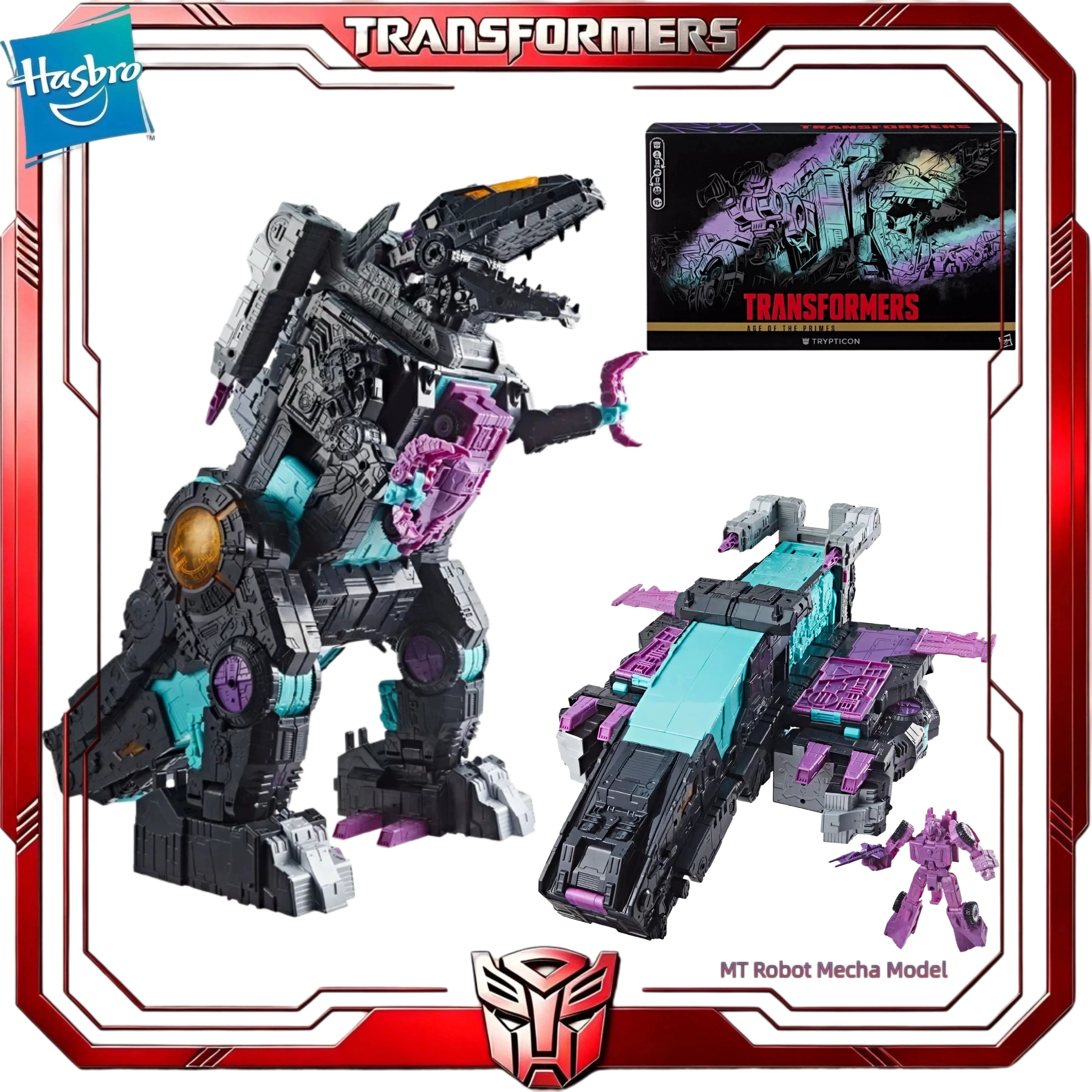 In Stock Transformers Age of the Primes Titan Trypticon Hasbro Decepticon Dinosaur Fortress Collectible Action Figure For Fans