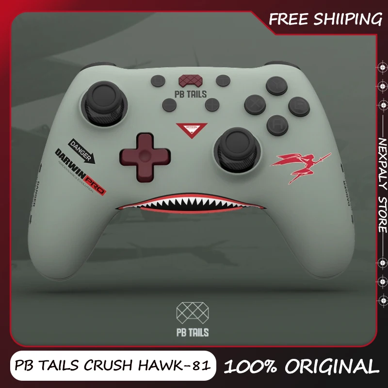 PB TAILS CRUSH HAWK-81 Game Controller Flying Tiger Fighter Aircraft TMR Joystick Bluetooth Switch/ns2/PC/mobile Phone/TV/Steam