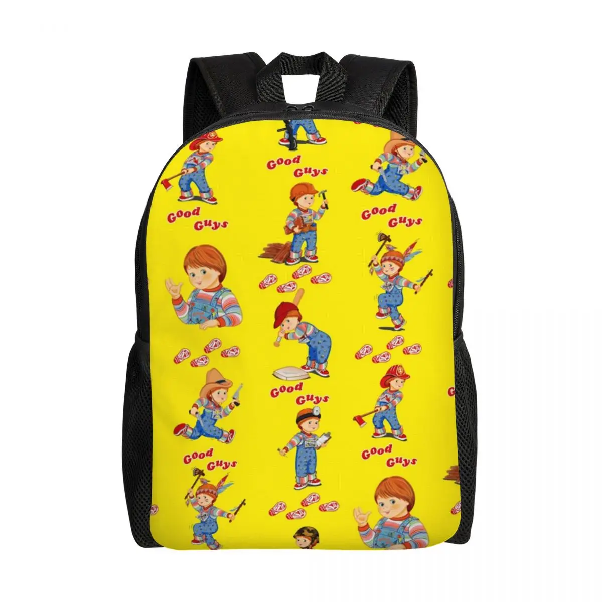 

Personalized Good Guys Chucky Backpacks Women Men Casual Bookbag for School College Child's Play Doll Bags