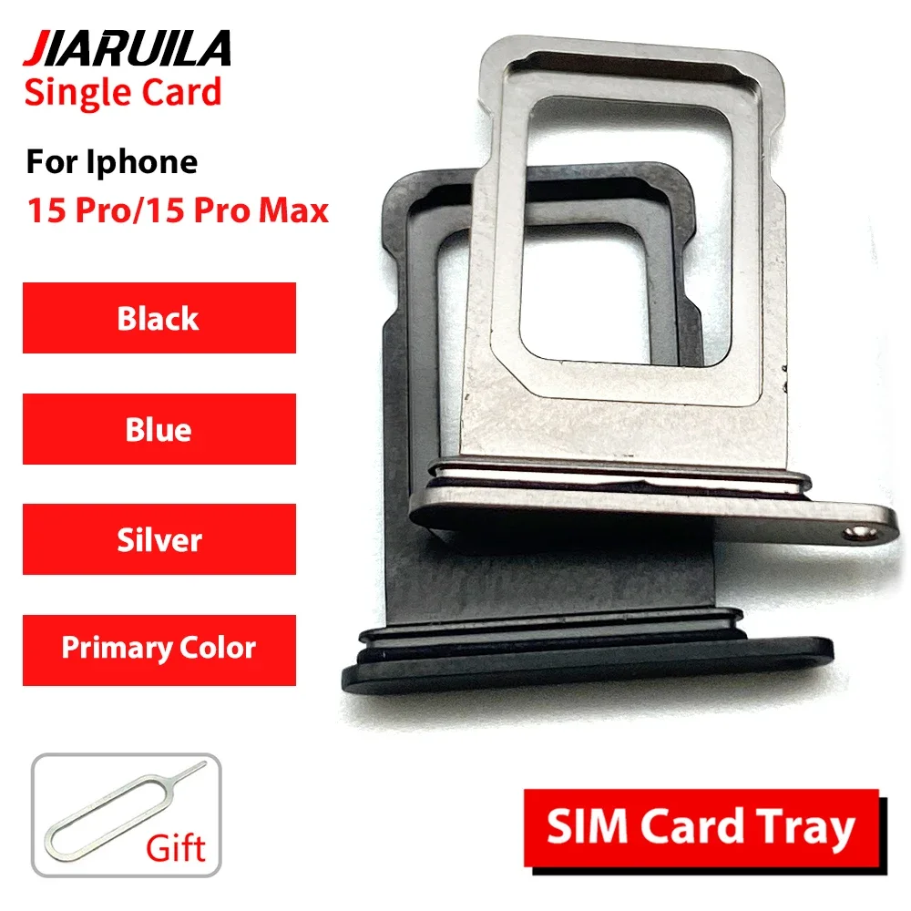 Single SIM Card Tray Slot Holder Replacement Part For iPhone 15 Pro Pro Max